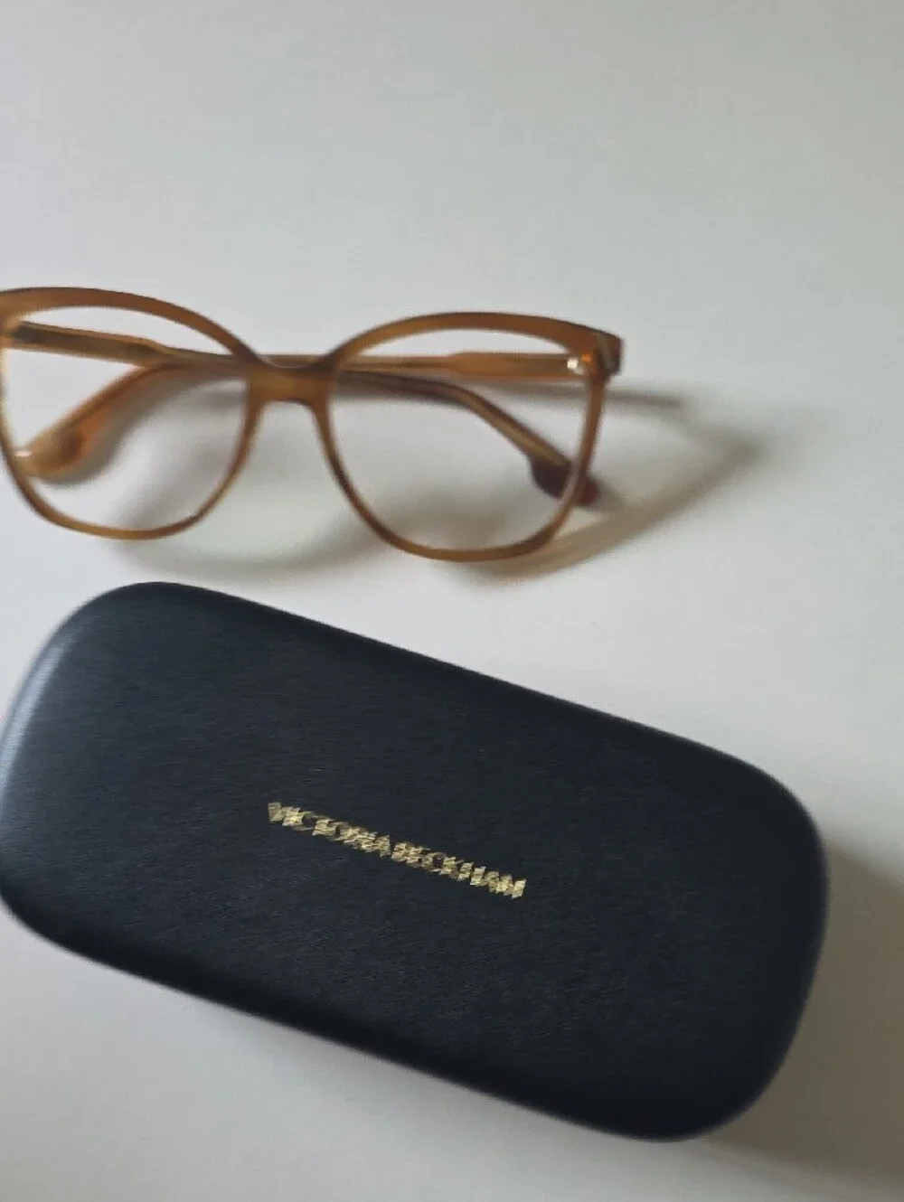 Victoria Beckham Brown Frame Sunglasses with Clear Lenses
